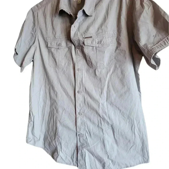 ECKO UNLIMITED Mens Short Sleeve  Collared Cotton Shirt L - Picture 6 of 7
